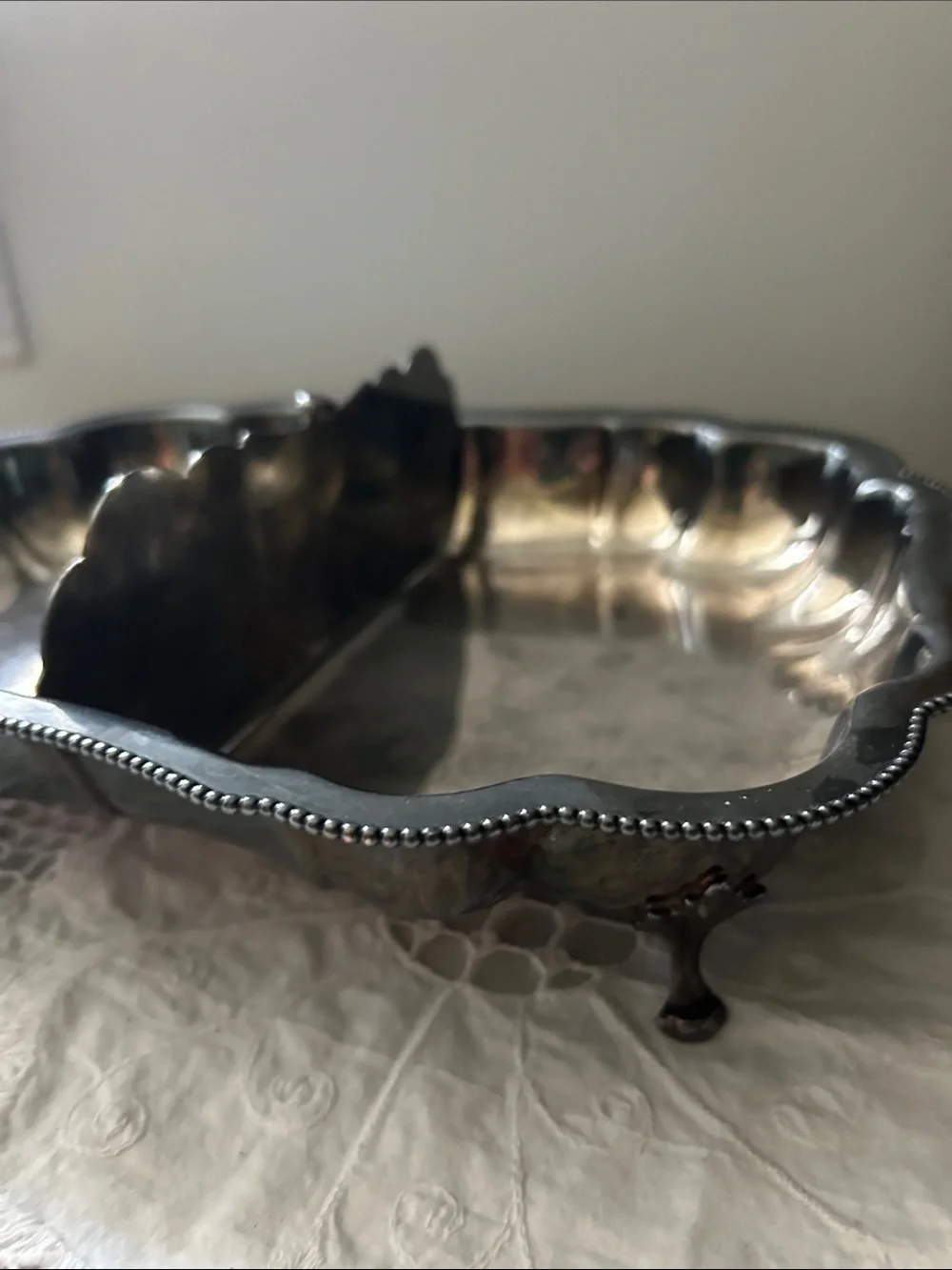 Vintage Silver-plated Divided Serving Tray